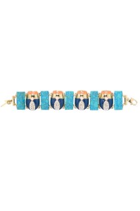 scarab bracelet blue pp